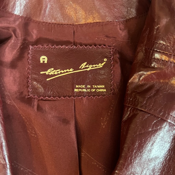 Vintage Etienne Aigner long leather jacket - Picture 3 of 7